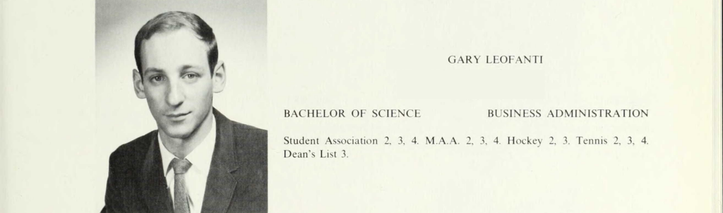 Gary Leofanti, Aunt Martha's founding executive director. Salem State University. 1968