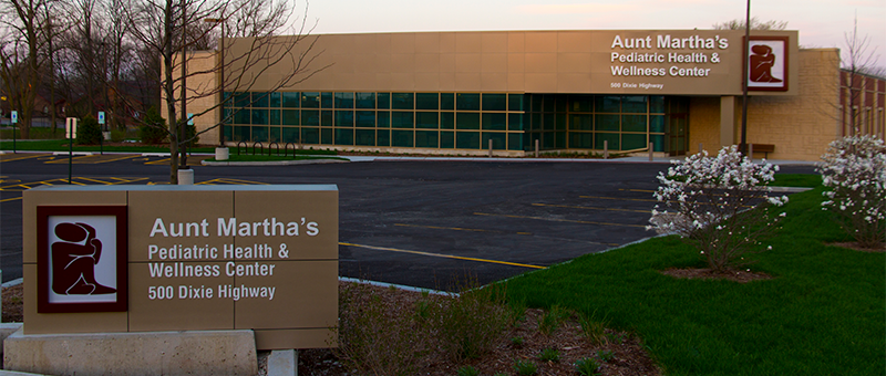 Aunt Martha's Pediatric Health & Wellness Center is located at 500 Dixie Highway in Chicago Heights, Illinois.