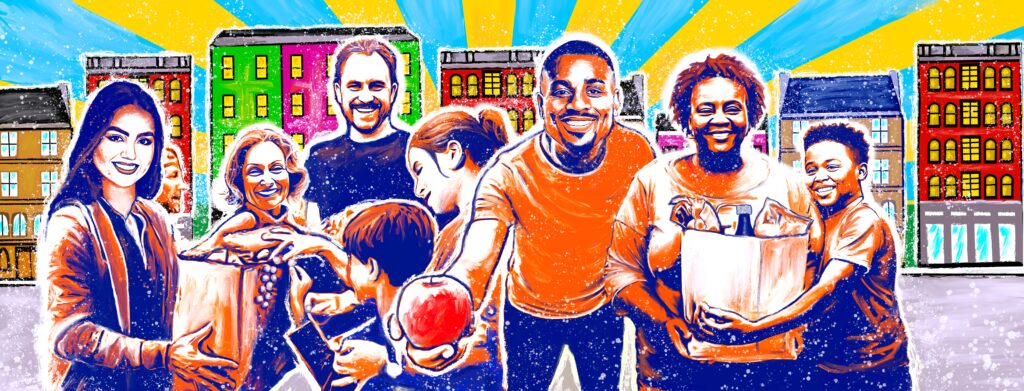 Community panel of Aunt Martha’s mural